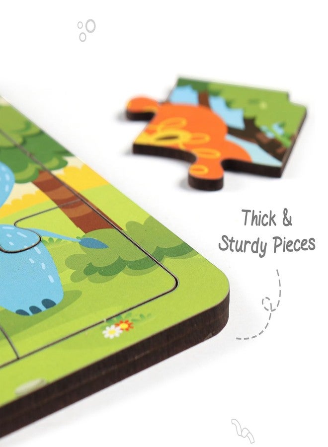 FIRSTCRY INTELLISKILLS Premium Jungle Jigsaw Puzzle for Kids, 36 Pcs Wooden Animal Jigsaw Puzzle for Girl & Boy, Learning & Education Toy for 3+ Years, Brain Booster Game, Motor Skills,Birthday Gift - Image 4